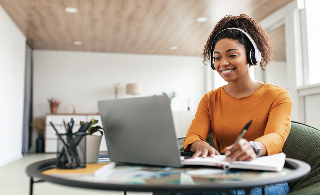 lady using a computer