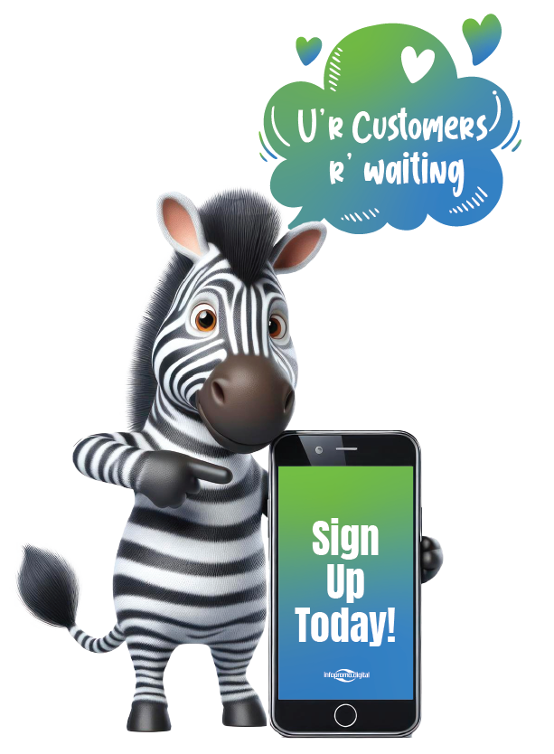 zebra customer sign up call to action