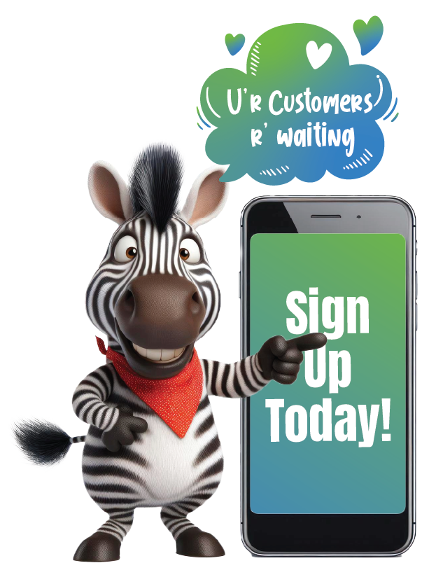 Zebra Two Way SMS Customer Sign Up Call To Action