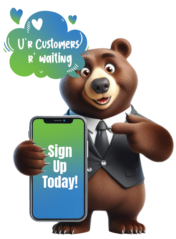 old bear customer sign up call to action