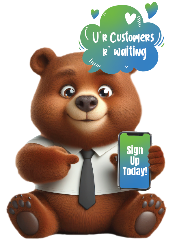 bear customer sign up call to action