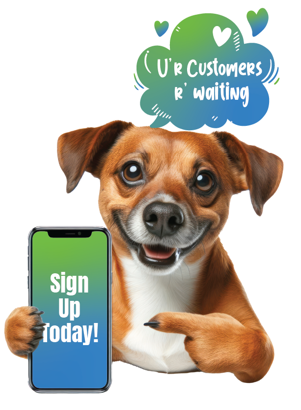 dog customer signup call to action