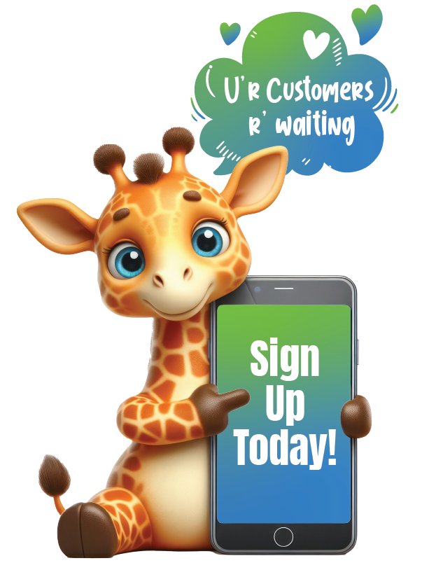 girraffe customer sign up call to action