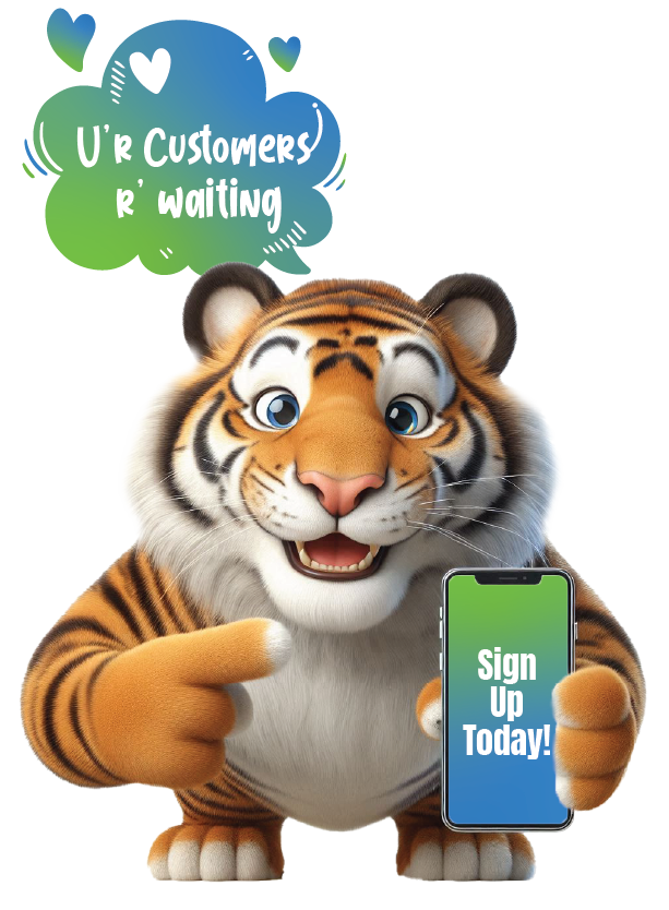 tiger customer sign up call to action